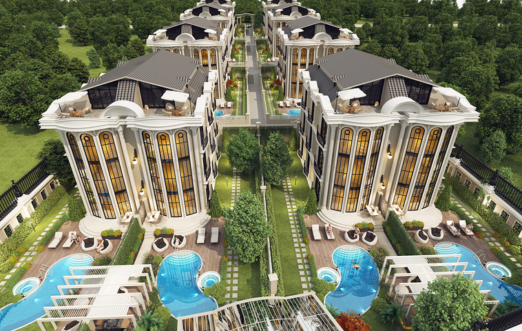 Exclusive villas with sea views 