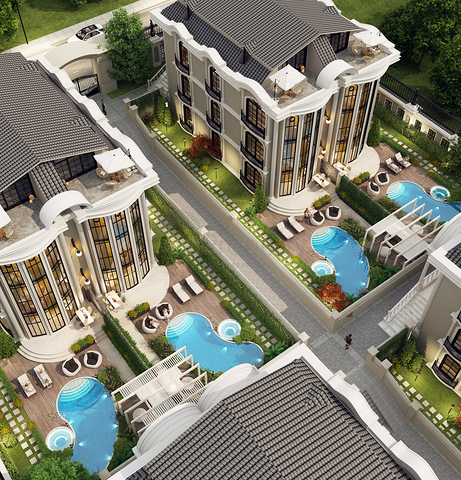 Exclusive villas with sea views 