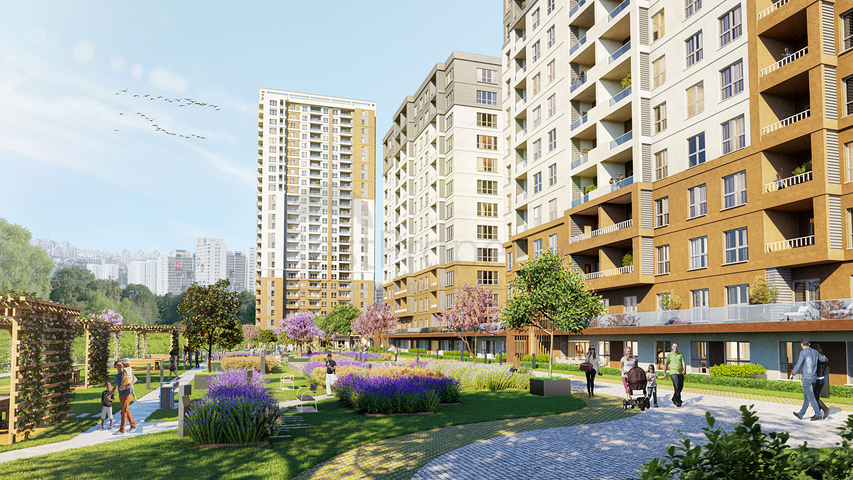 A complex in Istanbul with an ideal transport interchange