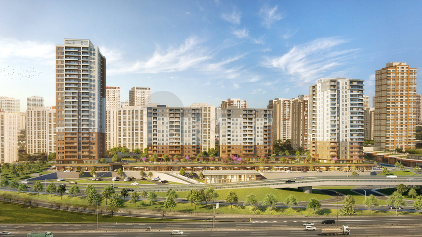 A complex in Istanbul with an ideal transport interchange