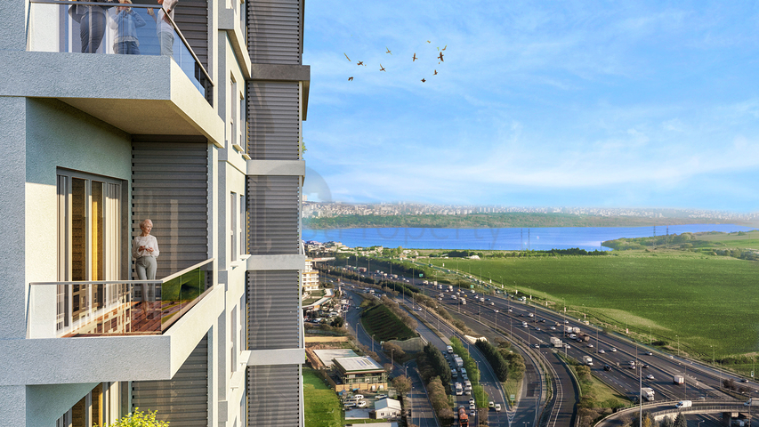 A complex in Istanbul with an ideal transport interchange