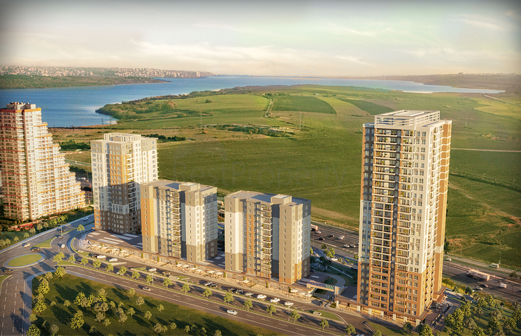 A complex in Istanbul with an ideal transport interchange