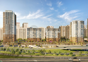 A complex in Istanbul with an ideal transport interchange