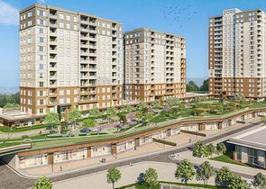 A complex in Istanbul with an ideal transport interchange