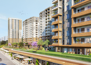 A complex in Istanbul with an ideal transport interchange