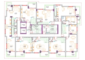 The complex is under construction in the center of Mahmutlar district