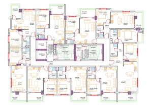 The complex is under construction in the center of Mahmutlar district