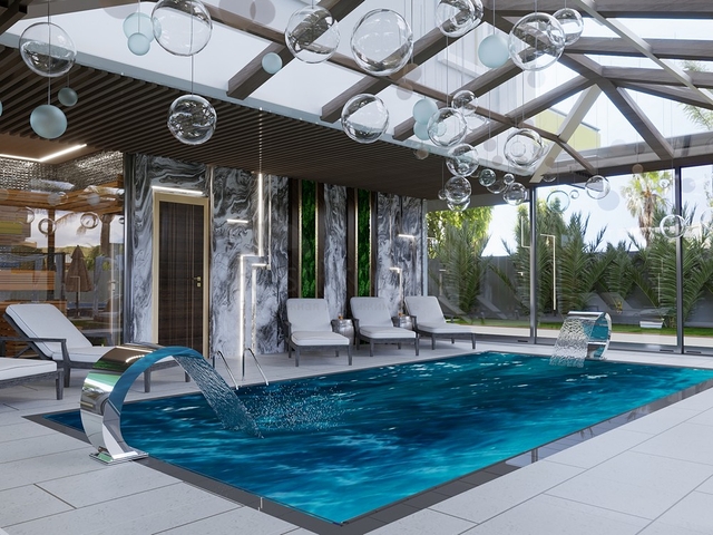 A new project under construction in Mahmutlar