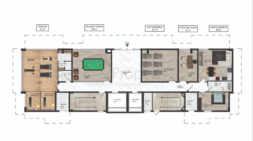A new project under construction in Mahmutlar
