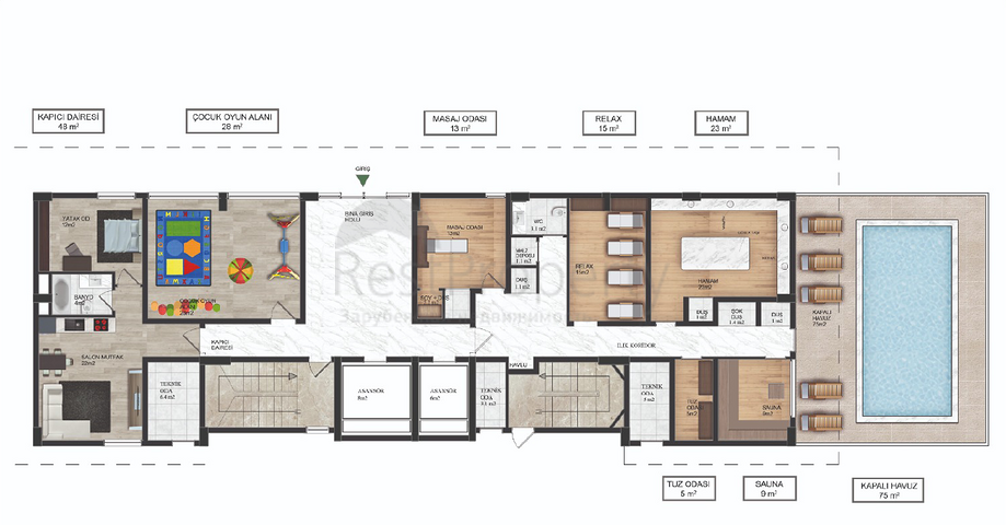 A new project under construction in Mahmutlar