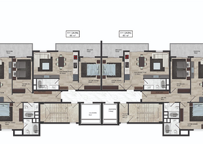 A new project under construction in Mahmutlar