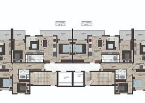 A new project under construction in Mahmutlar