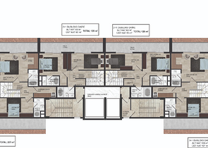 A new project under construction in Mahmutlar