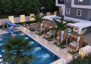 A new project under construction in Mahmutlar