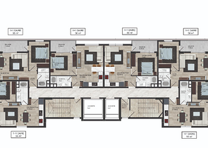 A new project under construction in Mahmutlar