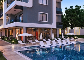 A new project under construction in Mahmutlar