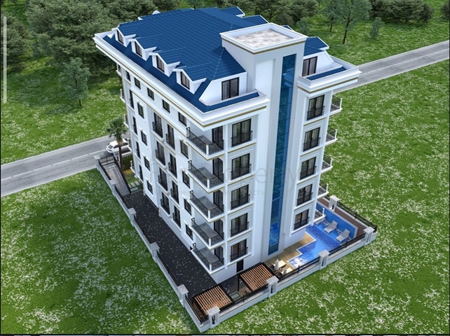 Boutique complex in Mahmutlar, 800 m from the sea 