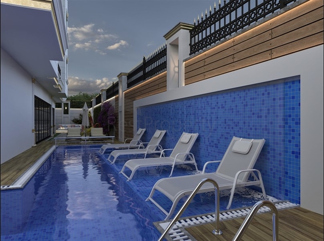 Boutique complex in Mahmutlar, 800 m from the sea 