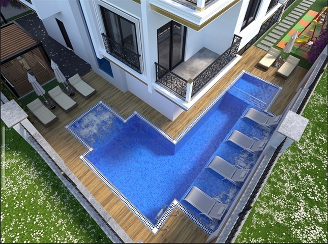 Boutique complex in Mahmutlar, 800 m from the sea 