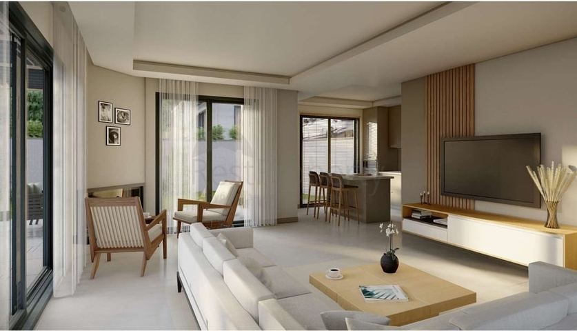 Boutique villa project under construction in Gundogan district 