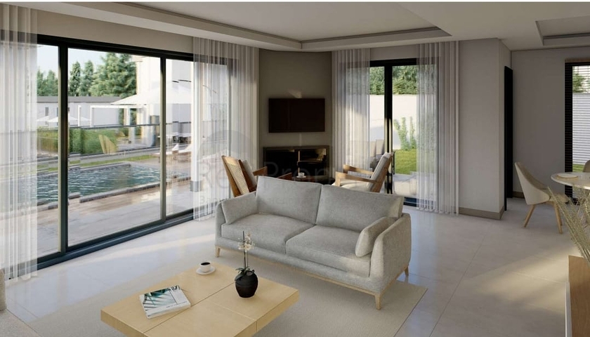 Boutique villa project under construction in Gundogan district 