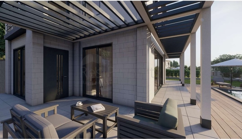 Boutique villa project under construction in Gundogan district 