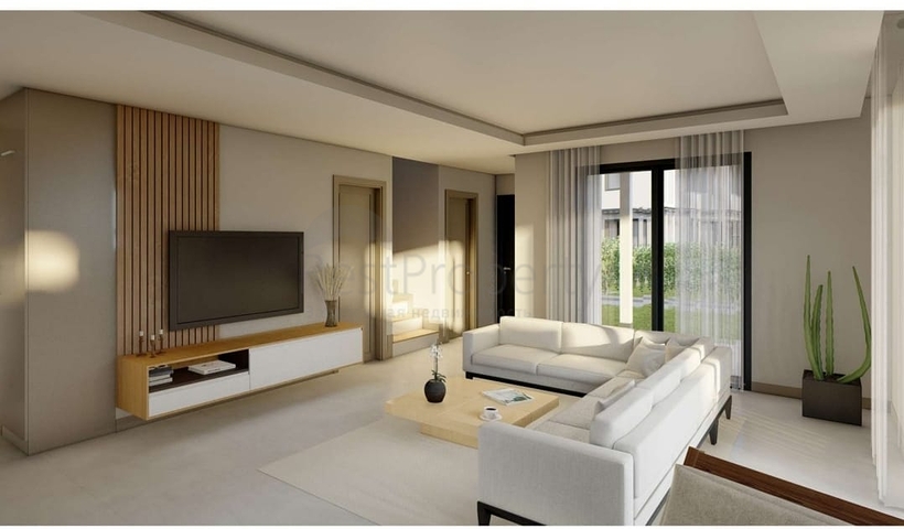 Boutique villa project under construction in Gundogan district 