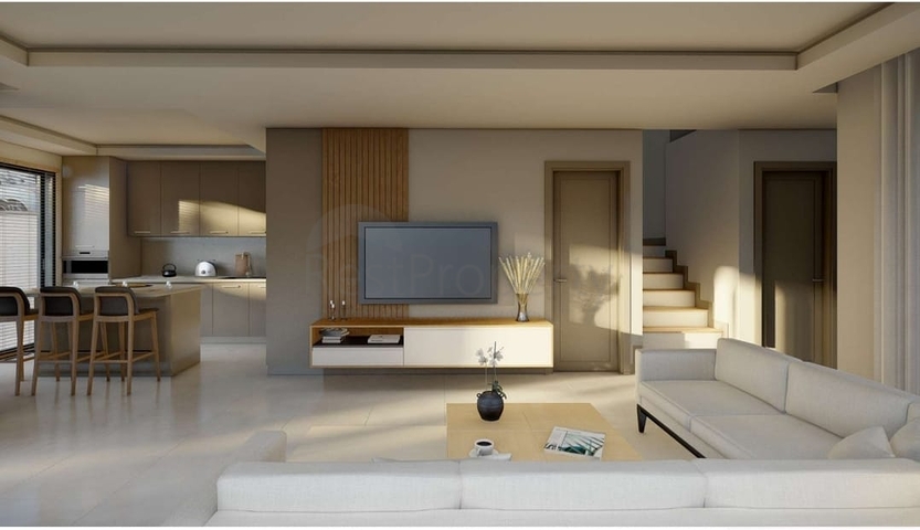 Boutique villa project under construction in Gundogan district 