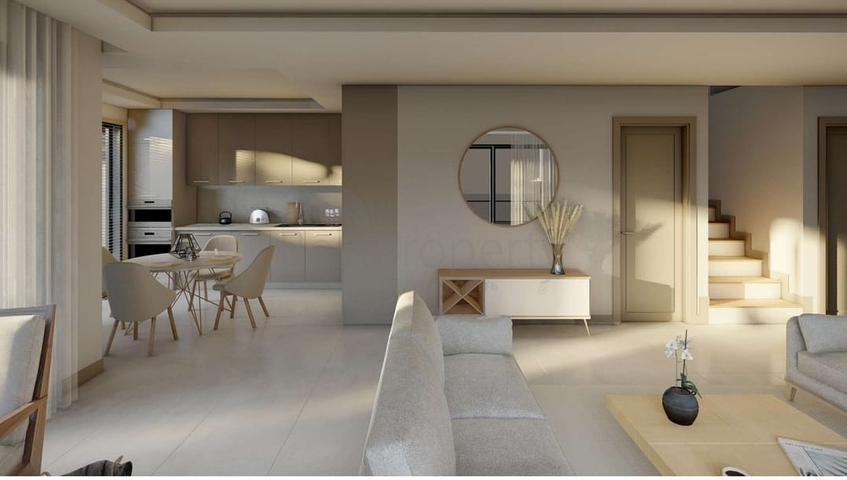 Boutique villa project under construction in Gundogan district 