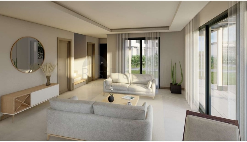 Boutique villa project under construction in Gundogan district 