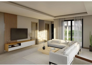 Boutique villa project under construction in Gundogan district 