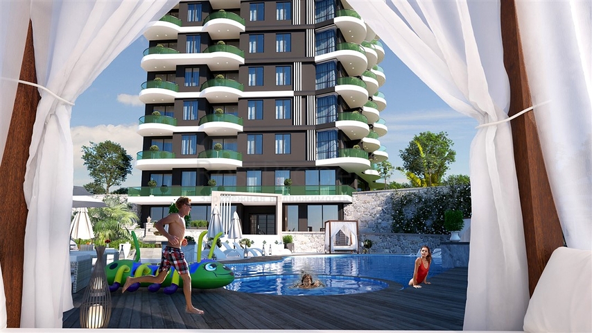 Luxury complex under construction in Demirtas district