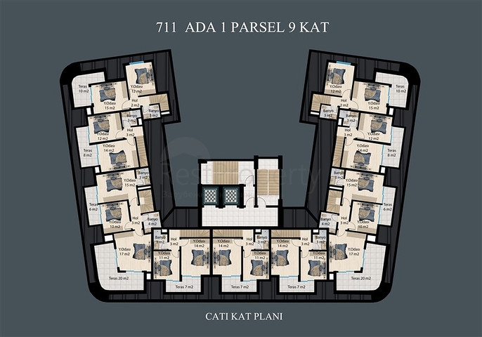 Luxury complex under construction in Demirtas district