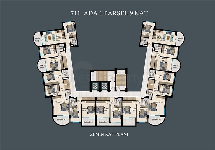 Luxury complex under construction in Demirtas district