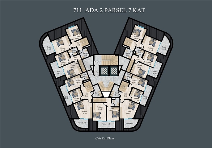 Luxury complex under construction in Demirtas district