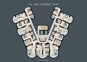 Luxury complex under construction in Demirtas district