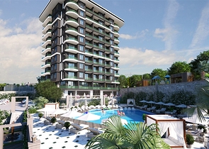 Luxury complex under construction in Demirtas district