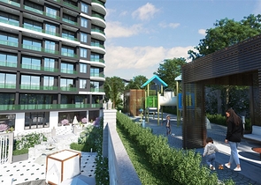 Luxury complex under construction in Demirtas district