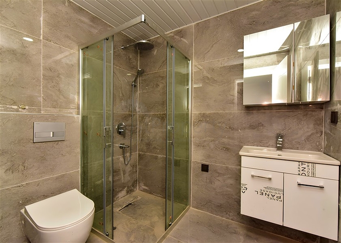 A new classic style project 400 m from the sea in the Oba area