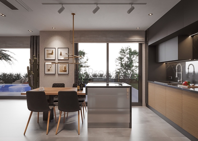 Luxury villa project under construction in Yalikavak area 