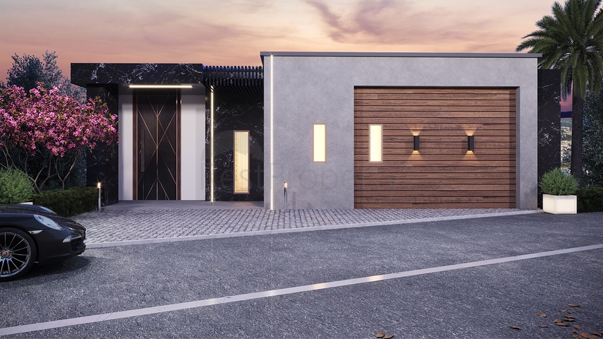 Luxury villa project under construction in Yalikavak area 