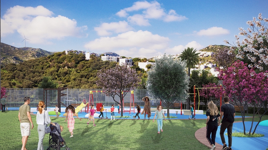 Luxury villa project under construction in Yalikavak area 