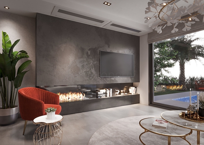 Luxury villa project under construction in Yalikavak area 