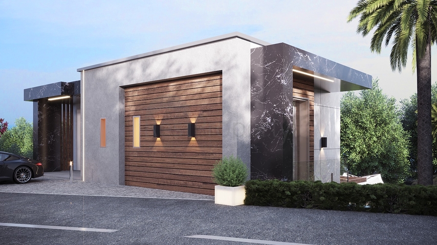 Luxury villa project under construction in Yalikavak area 