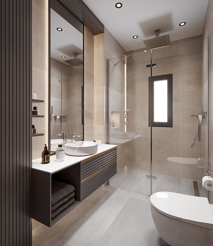 Luxury villa project under construction in Yalikavak area 