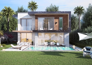 Luxury villa project under construction in Yalikavak area 