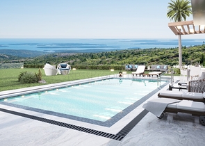 Luxury villa project under construction in Yalikavak area 