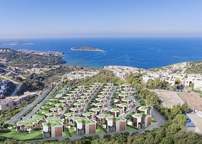 Luxury villa project under construction in Yalikavak area 