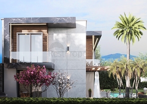 Luxury villa project under construction in Yalikavak area 