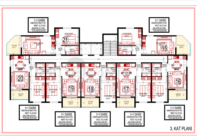 New residential complex in Mahmutlar district